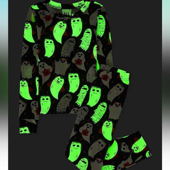 The Children’s Place PJ Place Glow in the Dark Spooky Halloween Pajamas - Picture 2 of 7